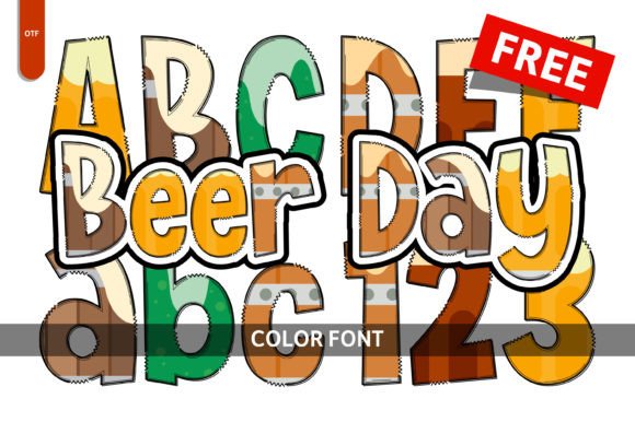 Beer Day: A Colorful Font for Playful Design Projects