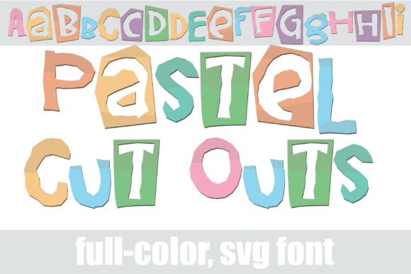 Capture Handmade Charm with the Pastel Cut Outs Typeface