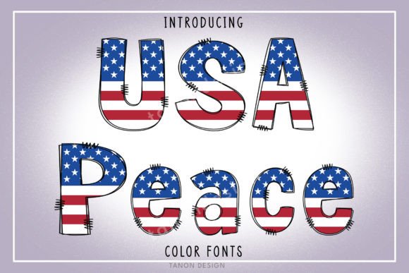 Celebrate American Tranquility with USA Peace Font