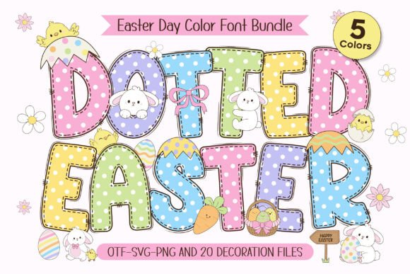 Dotted Easter: A Festive Font for Creative Projects