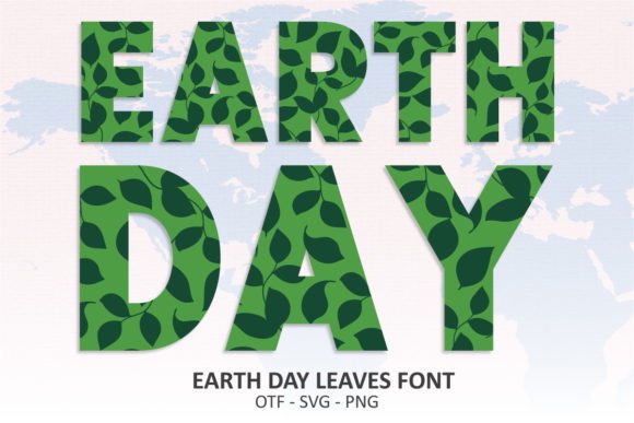 Earth Day Leaves: A Creative Font for Nature-Inspired Design