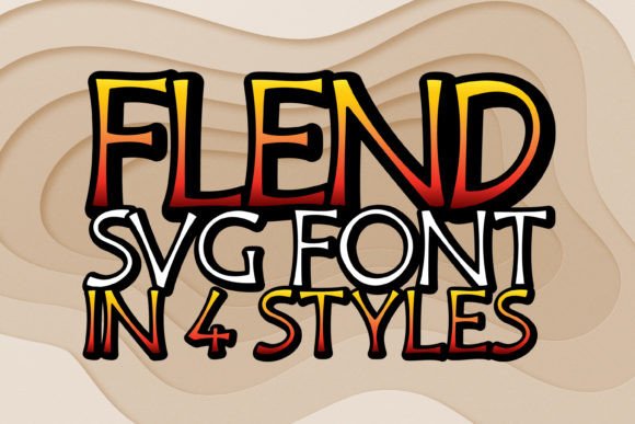 Flend: The Joyful Display Font for Standout Designs