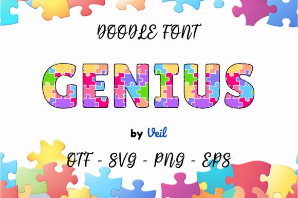 Genius: The Whimsical Typeface for Playful, Artistic Designs