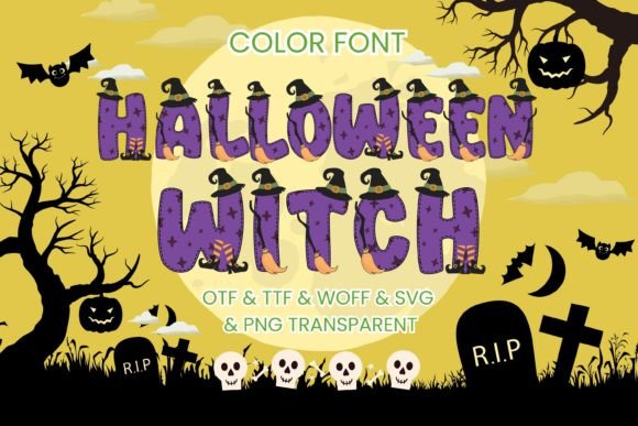 Halloween Witch: The Playful Color Font for Creative Projects