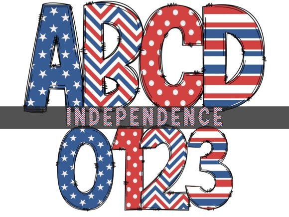 Independence: A Color Font for Bold, Patriotic Design