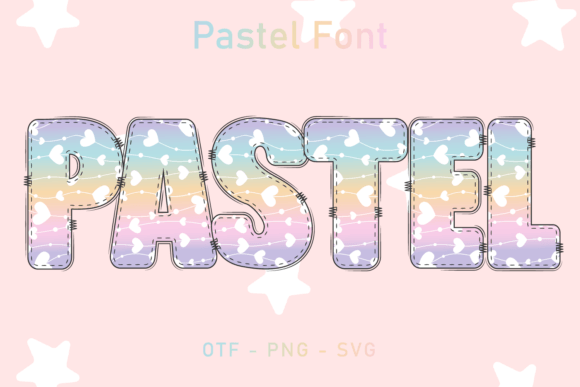Pastel Love: A Hand-Drawn Font for Creative Projects
