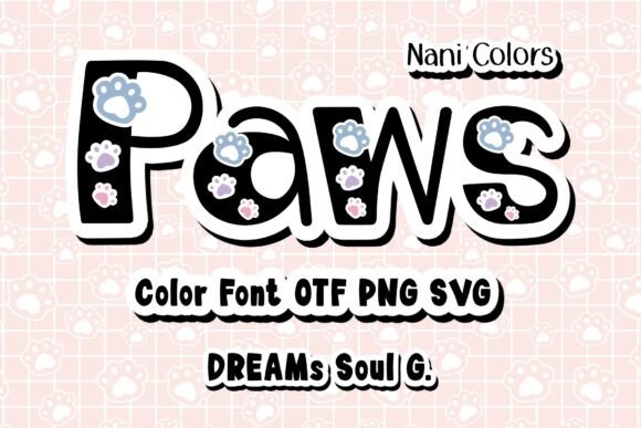 Paws Nani Colors: A Playful Color Font for Creative Projects