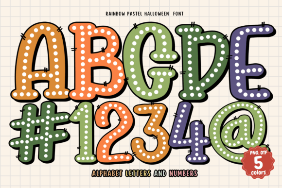 Rainbow Pastel Halloween: A Fresh Take on Autumn Typography