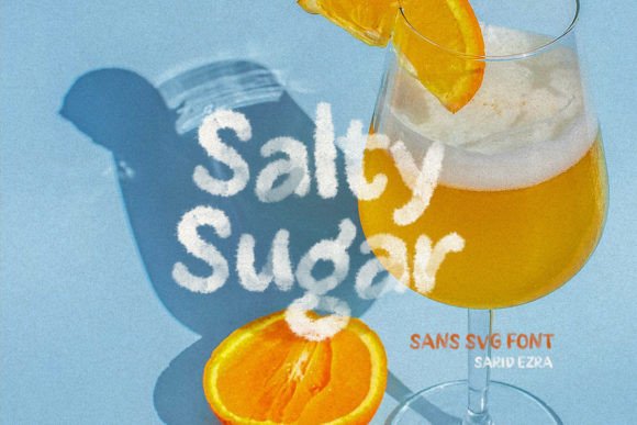 Salty Sugar: The Watercolor Font with a Handmade Soul