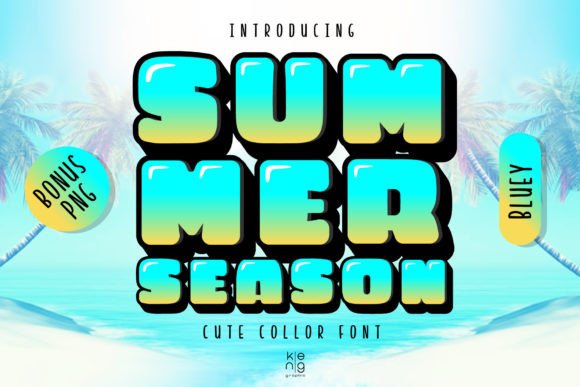 Summer Season Bluey: The Playful Font That Commands Attention