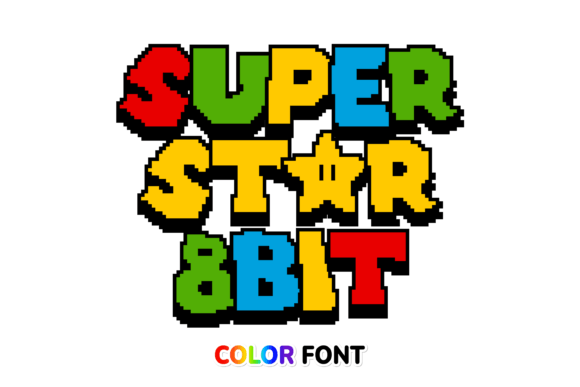 Superstar 8bit: A Pixel Game Font for Modern Creatives