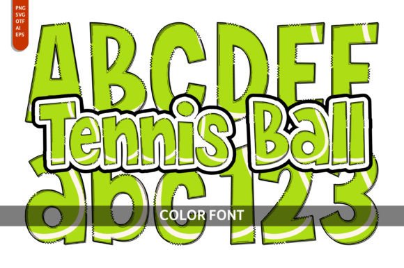Tennis Ball Font: A Playful Display Typeface for Creative Projects
