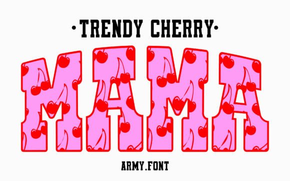 Trendy Pop Cherry: The 90s-Inspired Typeface for Bold Projects