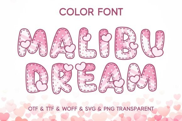 Unleash Valentine's Creativity with Malibu Dream's Playful Heart Font