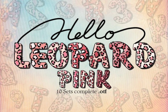 Unleashing the Bold Spirit of the Pink Leopard Typeface