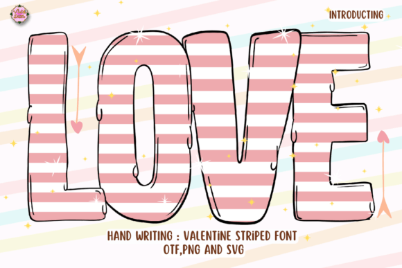 Valentine Striped: A Creative Font for Modern Romance